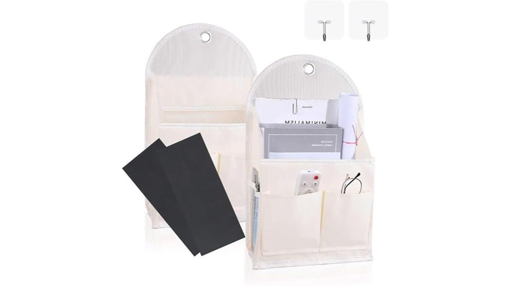 two wall storage bags