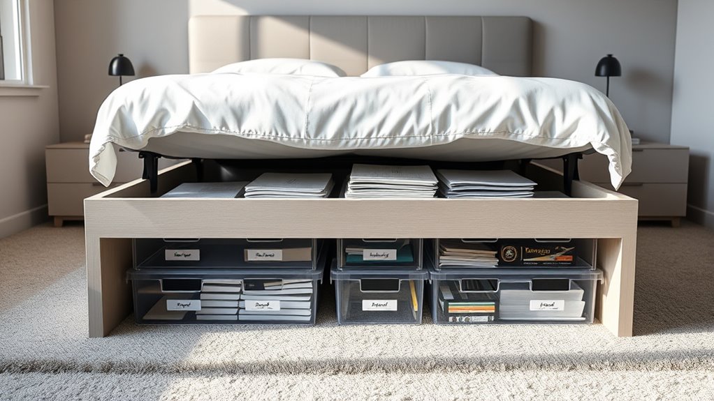 underbed document storage solutions