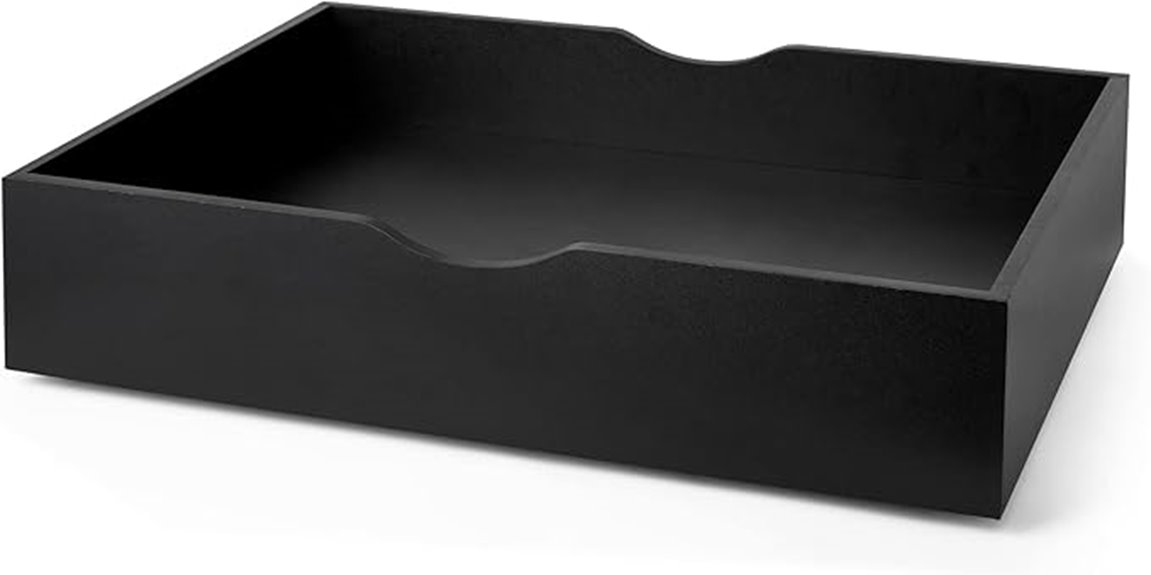 underbed wooden storage organizer