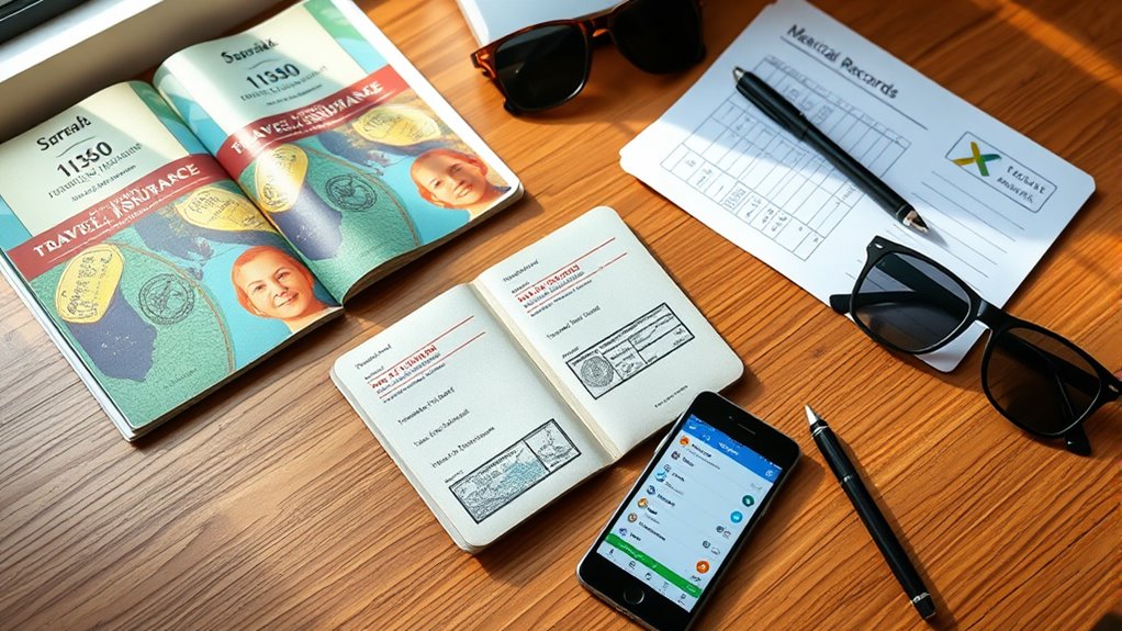 update travel and medical documents