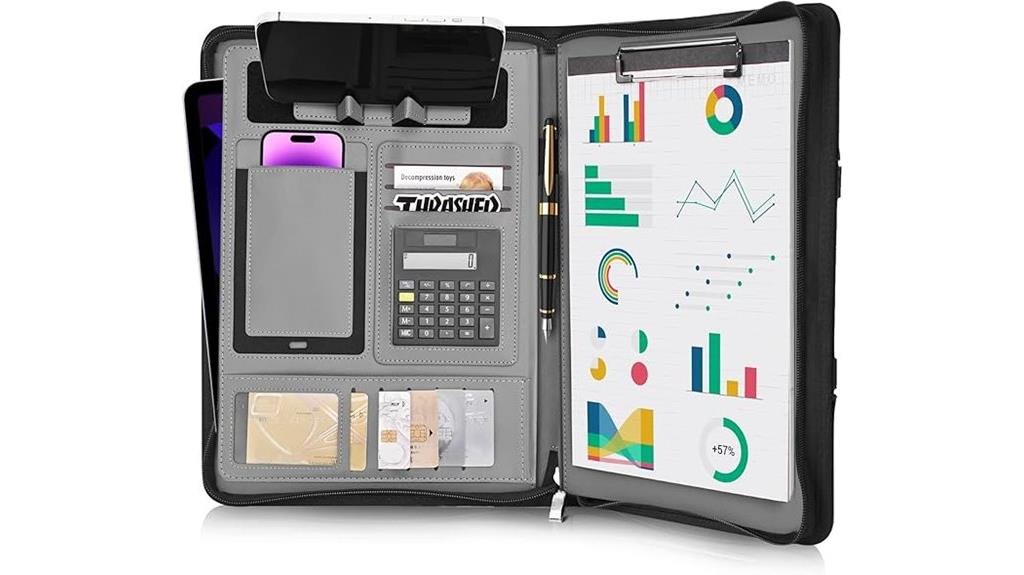 vegan leather business organizer