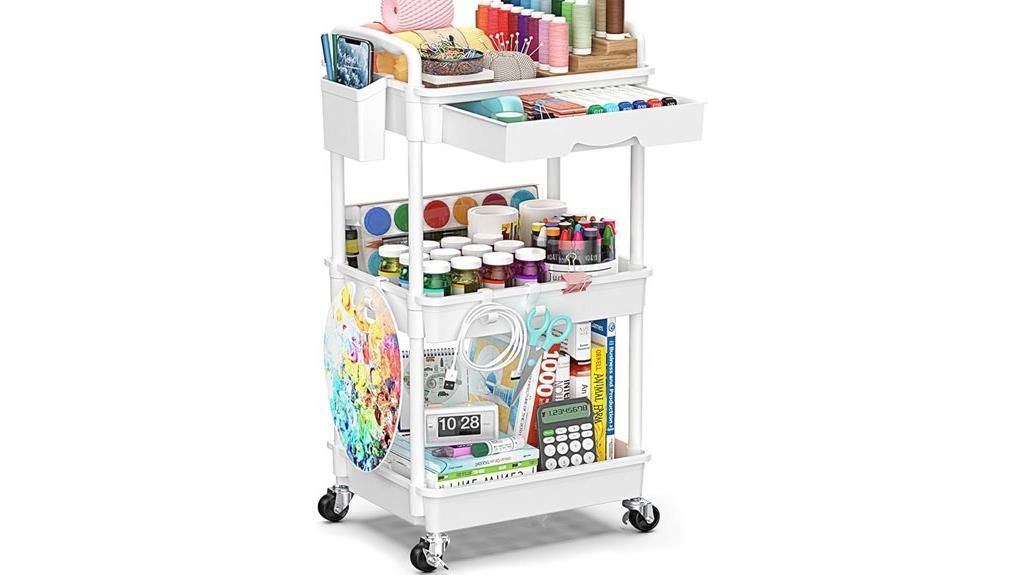 versatile 3 tier storage cart