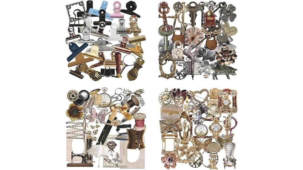 vintage scrapbook supplies set