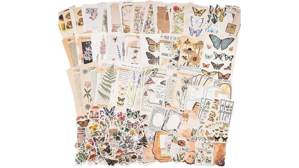 vintage scrapbook supply pack