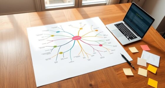 visual note organization technique