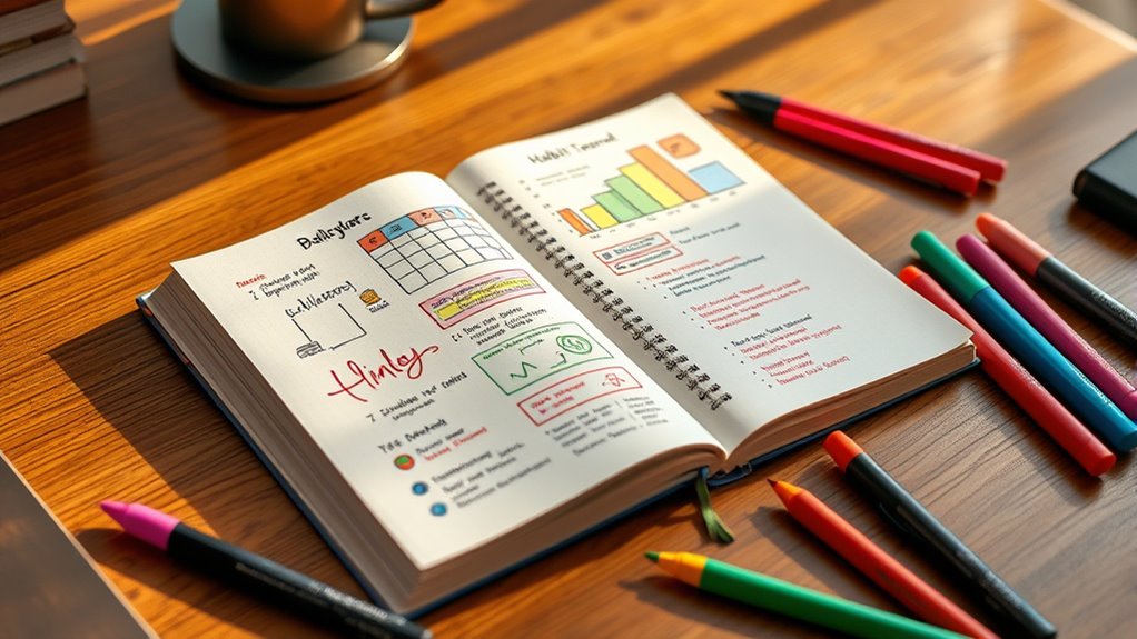 visualize goals with colorful charts