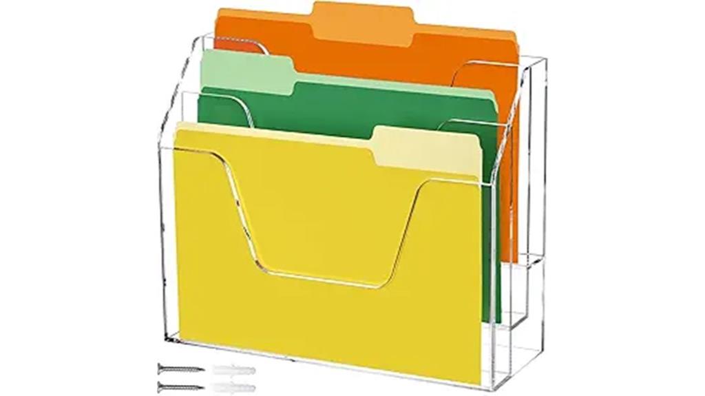 wall mount file organizer