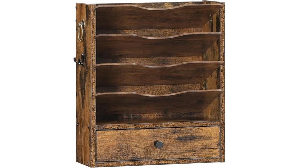 wall mounted mail organizer