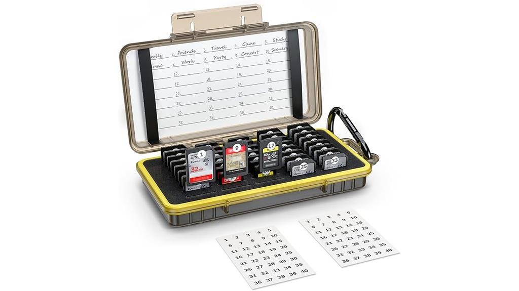 waterproof 40 slot card holder