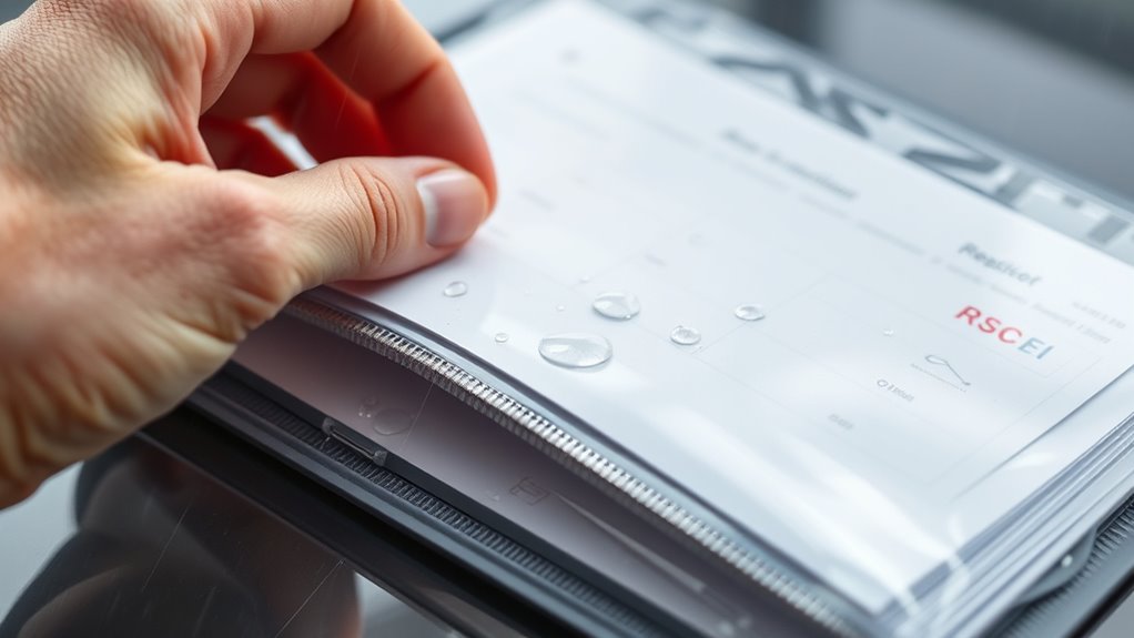 waterproof document protection