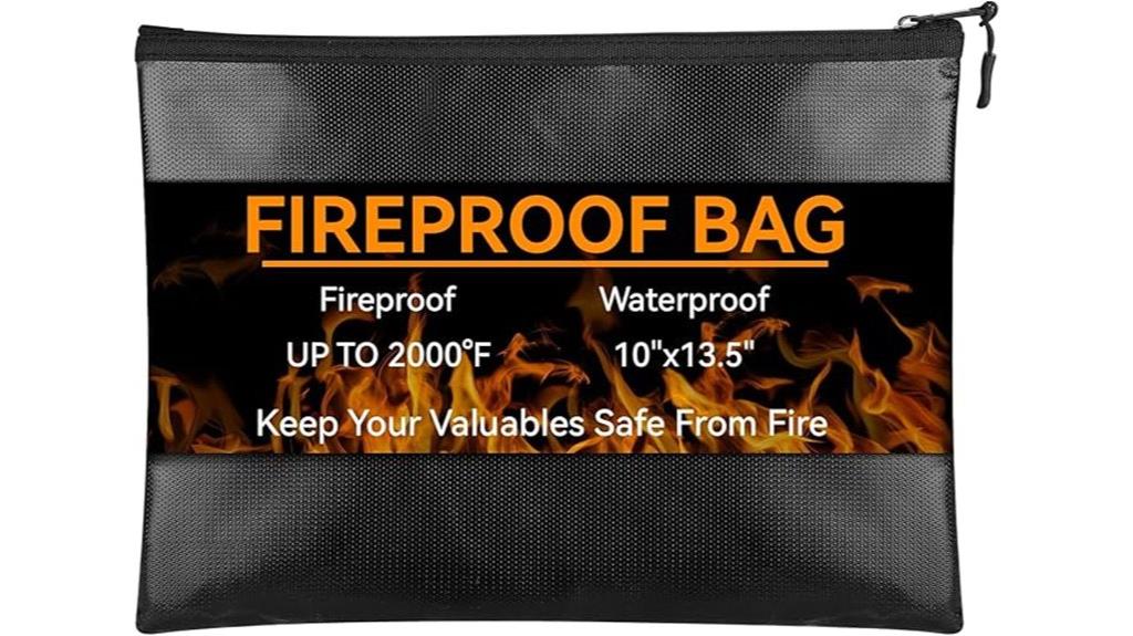 waterproof fireproof document bag