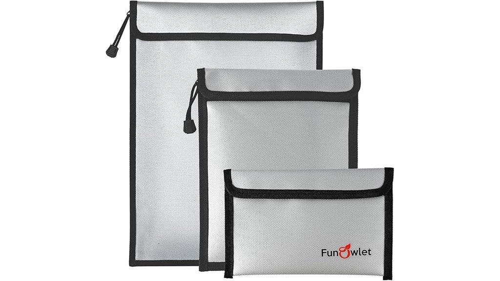 waterproof fireproof money bags