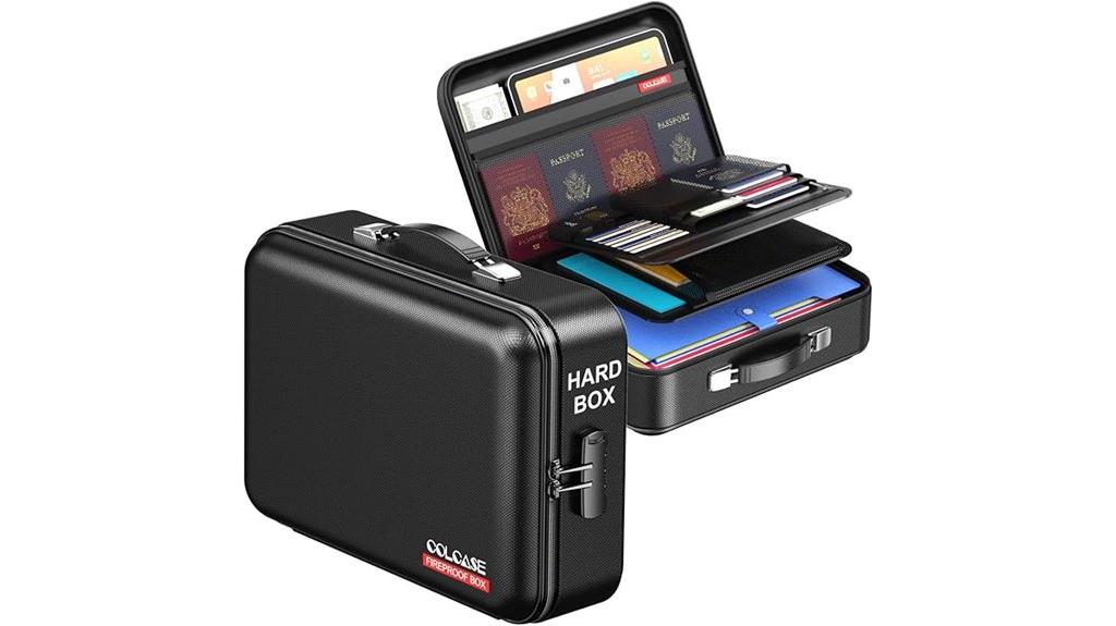 waterproof locked document box