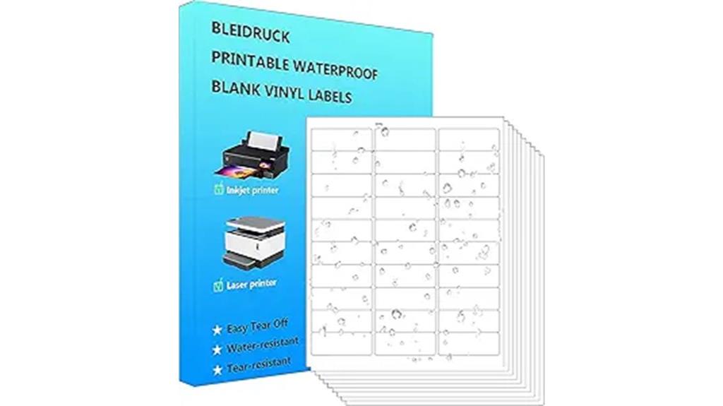 waterproof matte sticker sheets