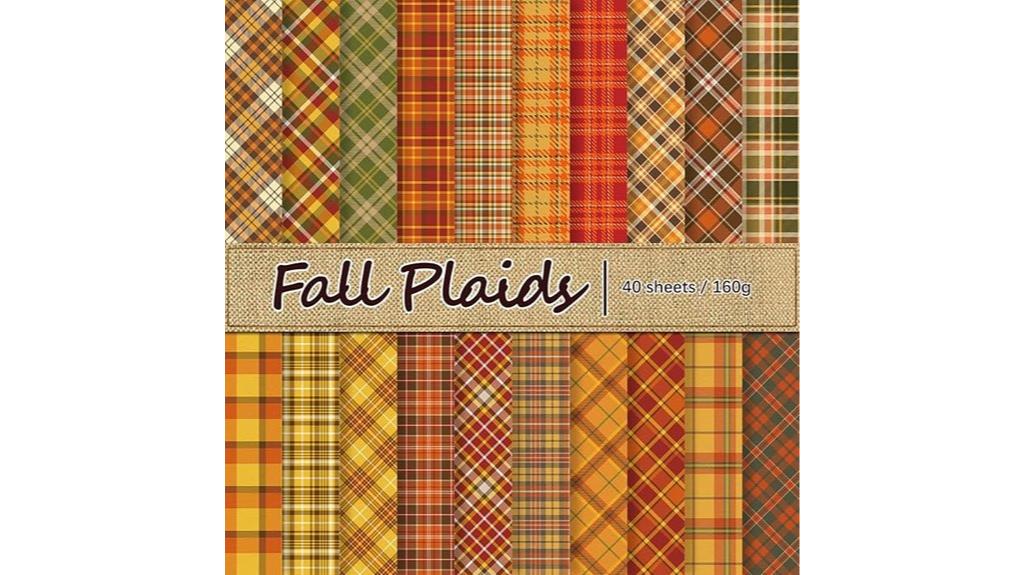 whaline fall plaid paper