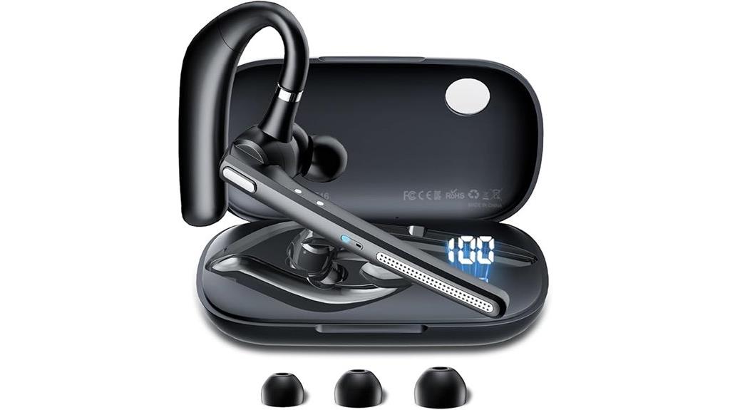 wireless bluetooth headset with charging case