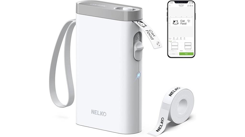 wireless portable tape labeler