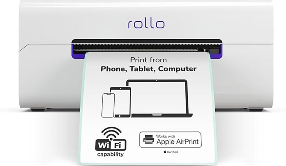 wireless wi fi label printer