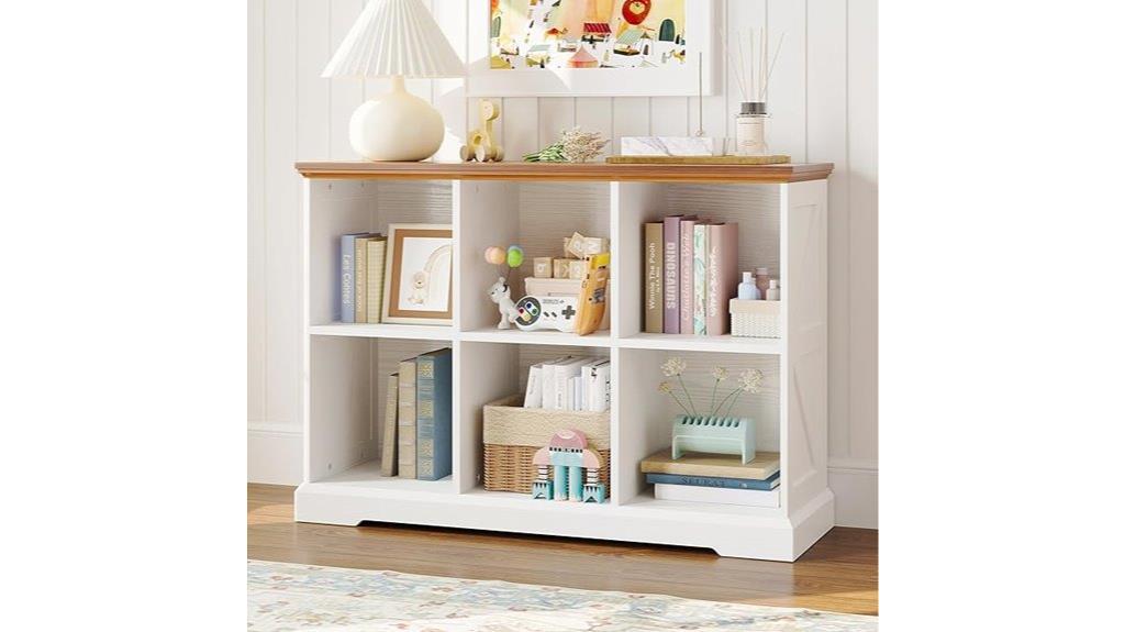 wooden cube storage organizer