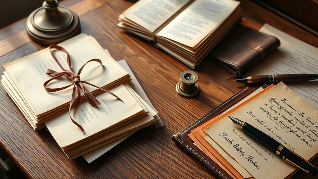 arranging personal correspondence files