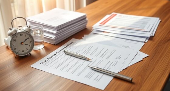 court form filing deadlines