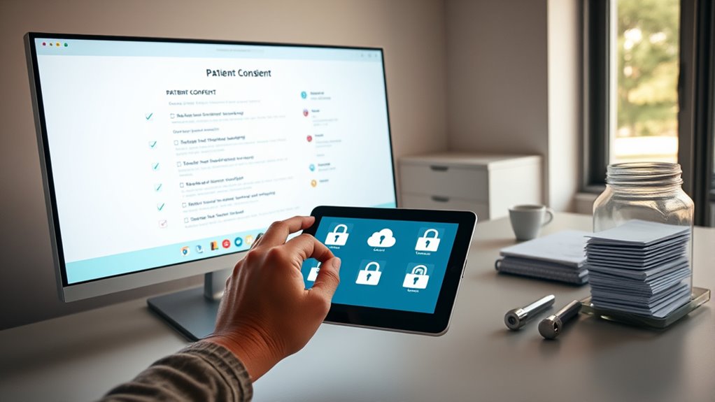 digital consent form storage
