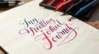 elegant journal lettering tips
