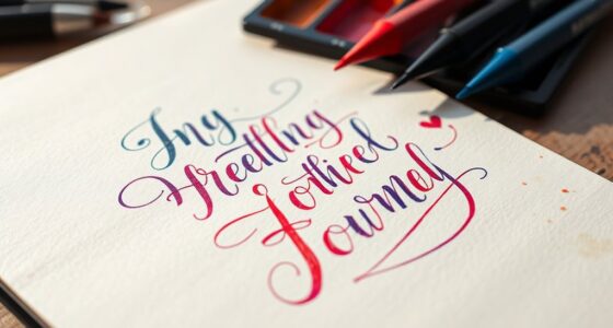 elegant journal lettering tips