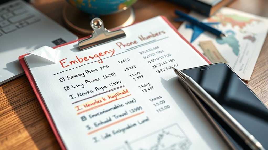 embassy contacts for emergencies