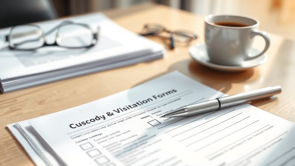 filling legal custody forms