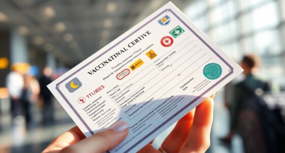 international travel vaccination certificates