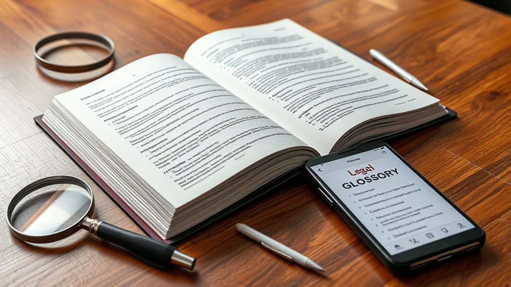 legal terminology in diy forms