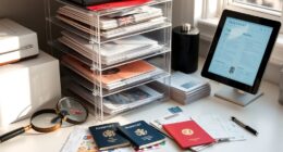 multi layered travel document storage