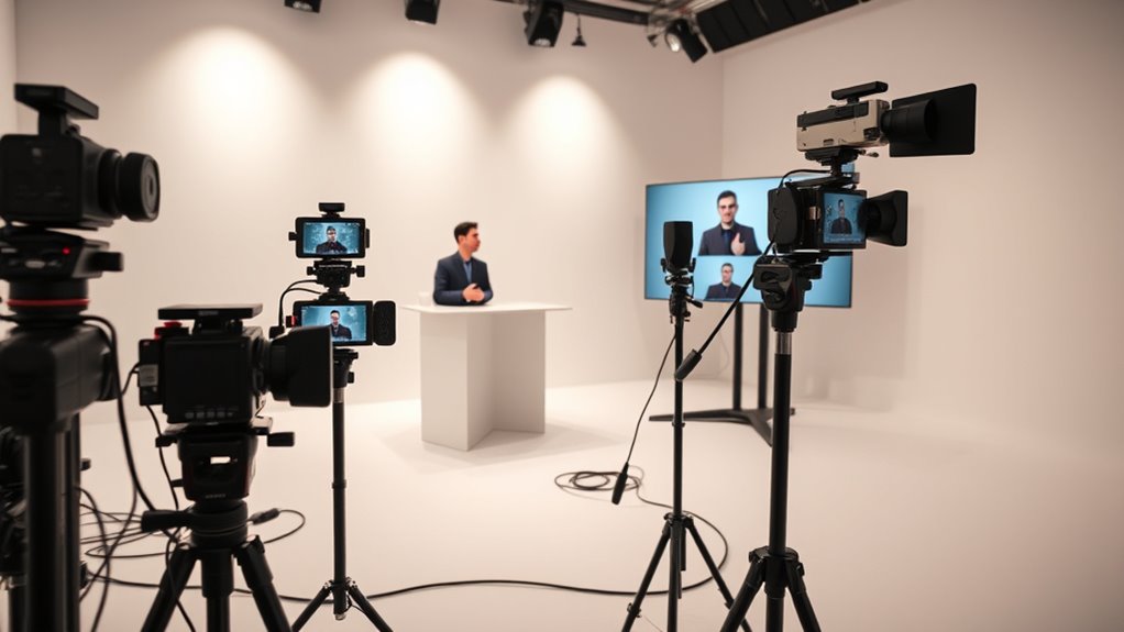 multiple camera professional setup