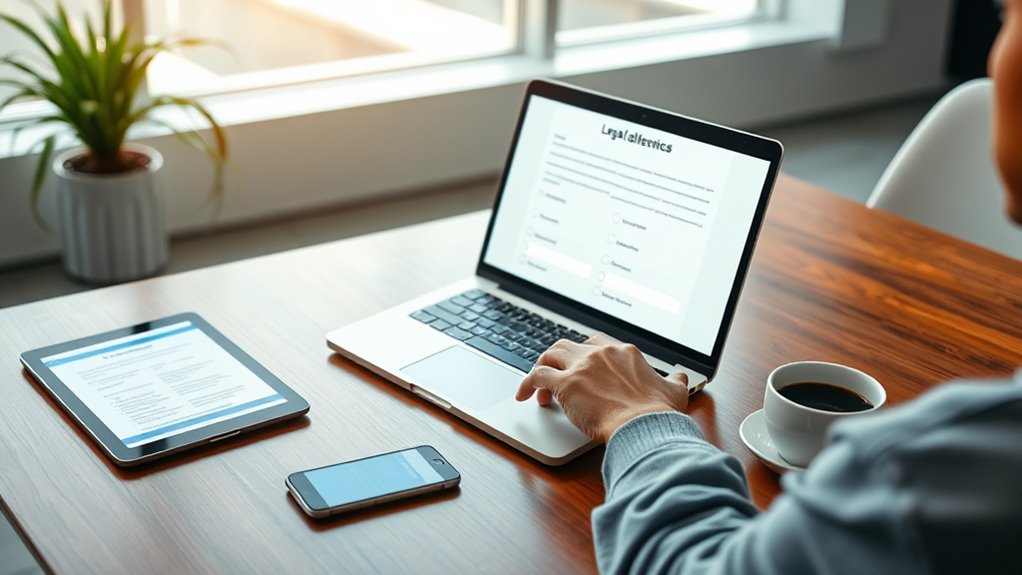 online legal document completion