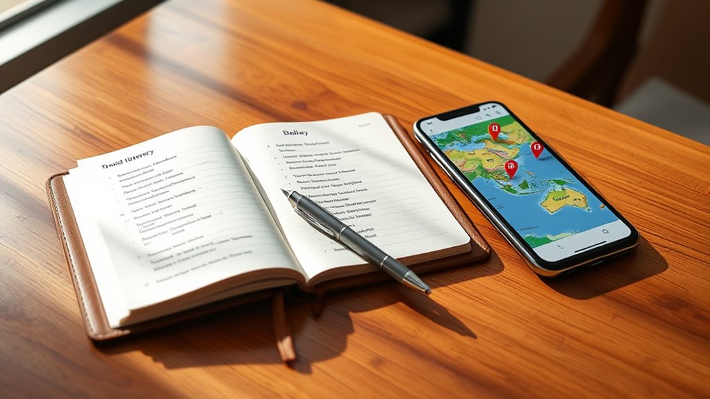 organize travel plans clearly