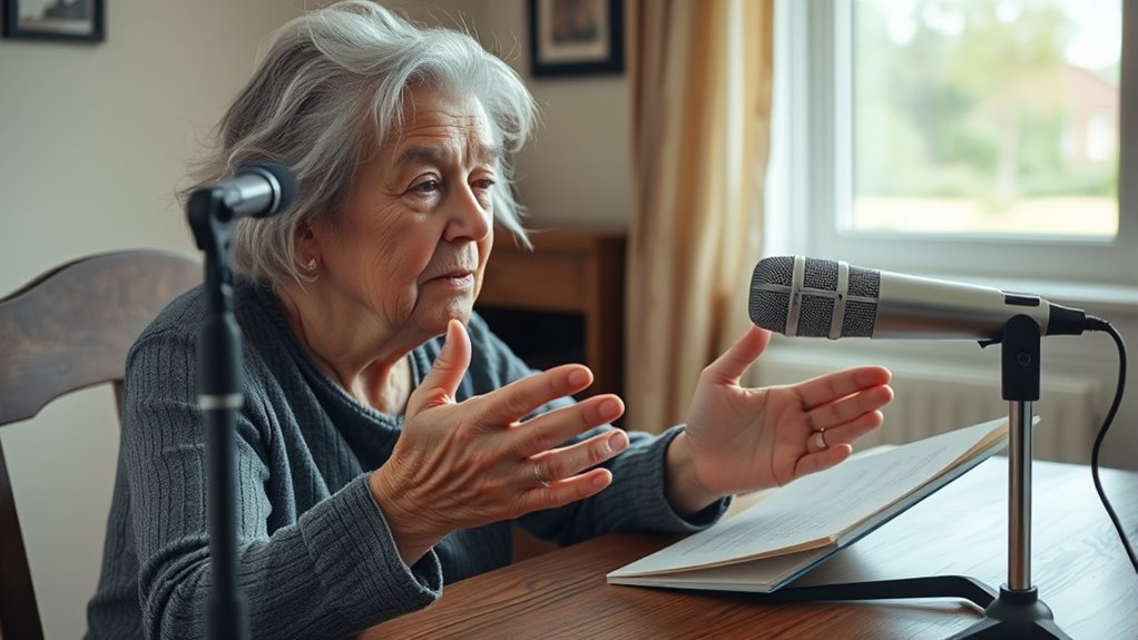 recording and transcribing stories