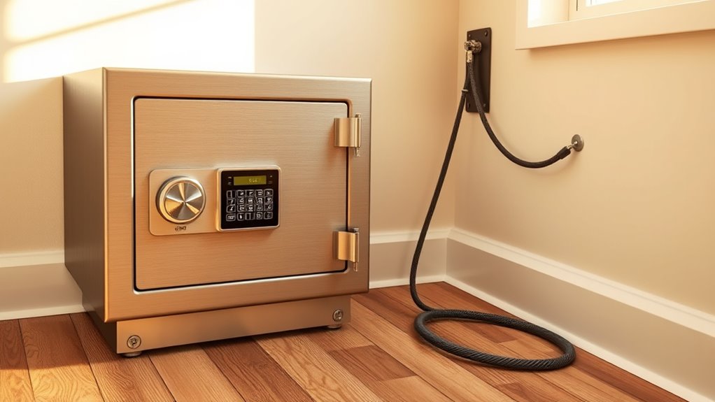 securely fix safe position