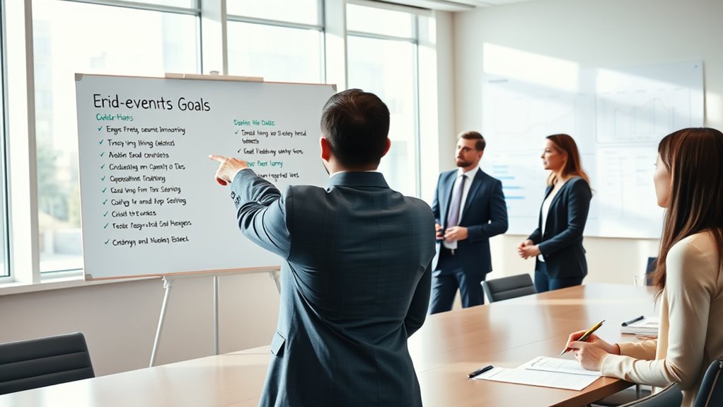 set clear event objectives