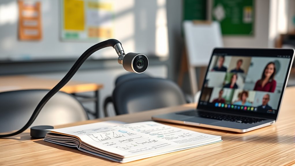 setting up document camera