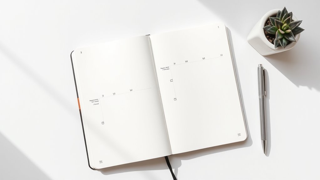 simple cohesive organized journaling