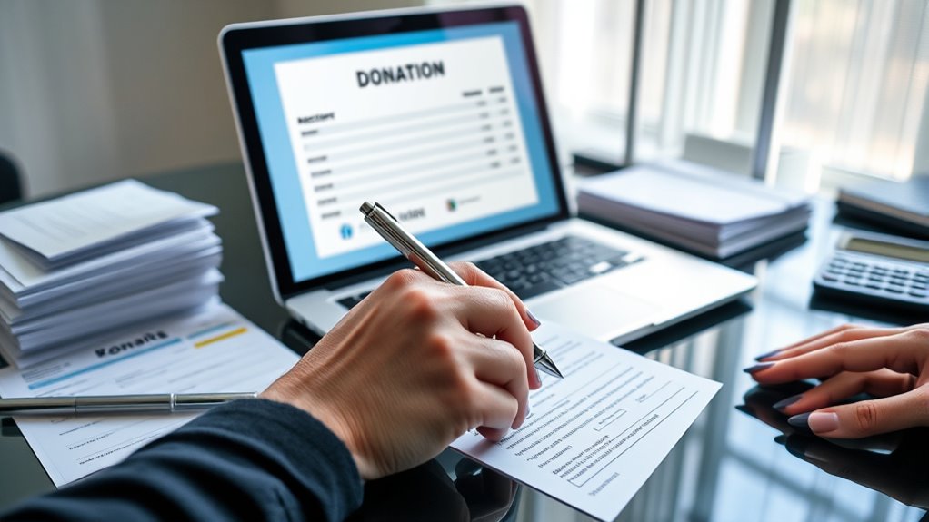 tracking donation tax records