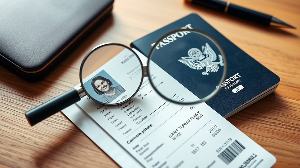 travel document error prevention