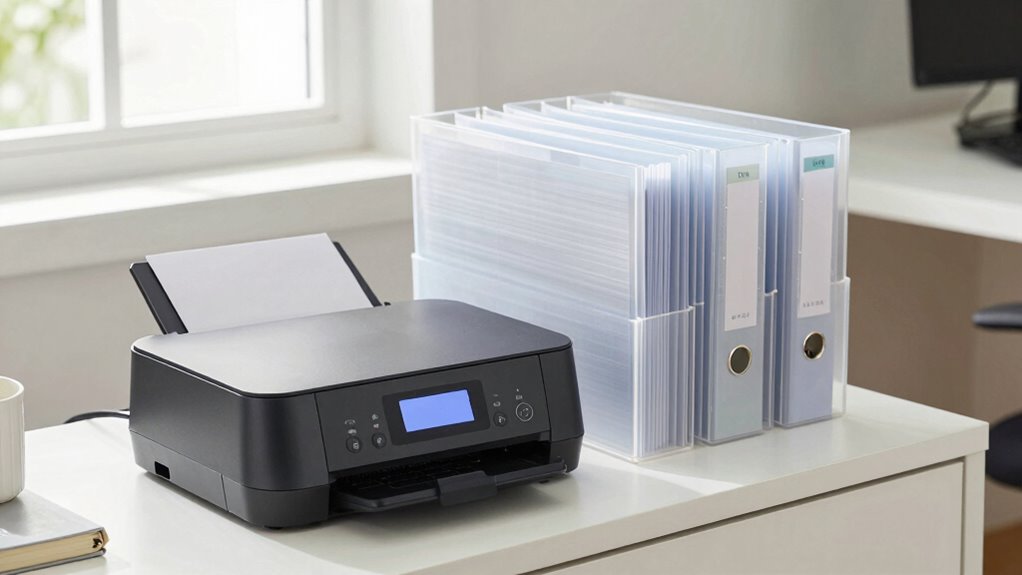 clear organized document labels