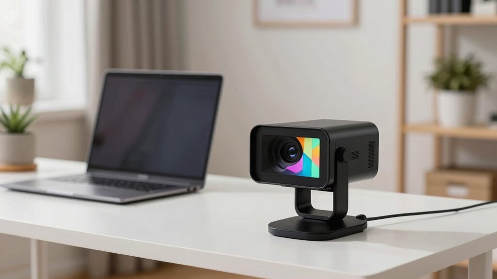 clear well lit camera setup