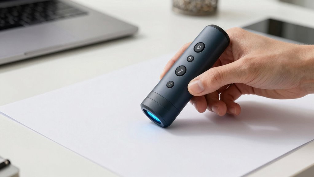 clear well lit scanning environment