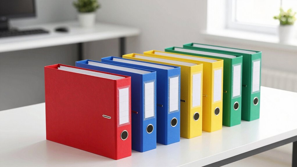 color coded files improve organization