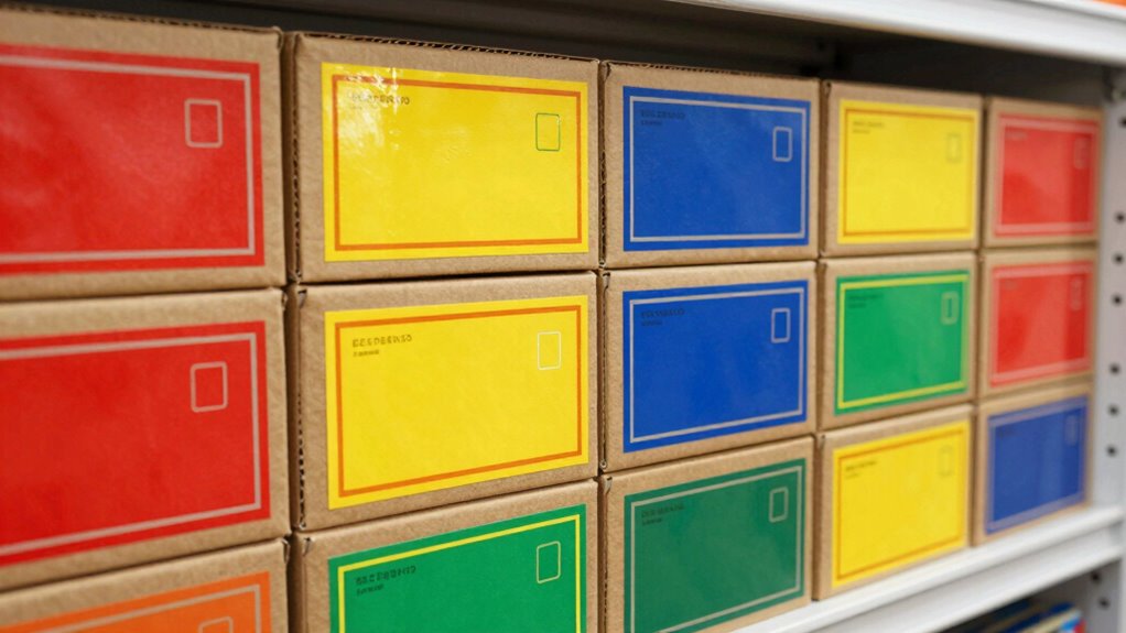 color coded visual cues organize efficiently