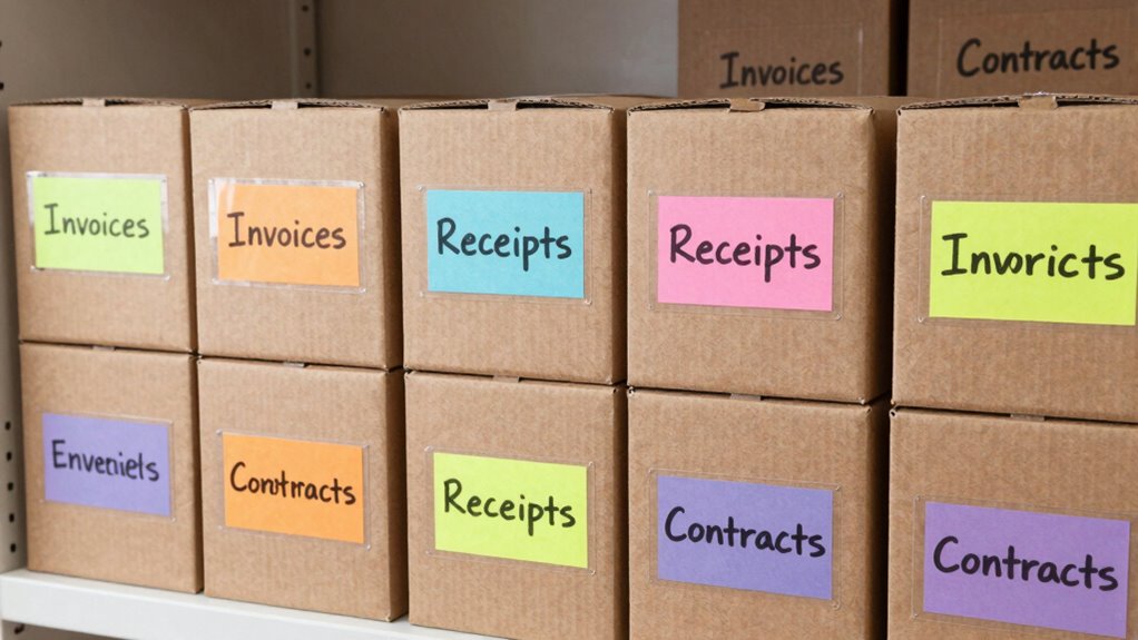 consistent clear archive labels