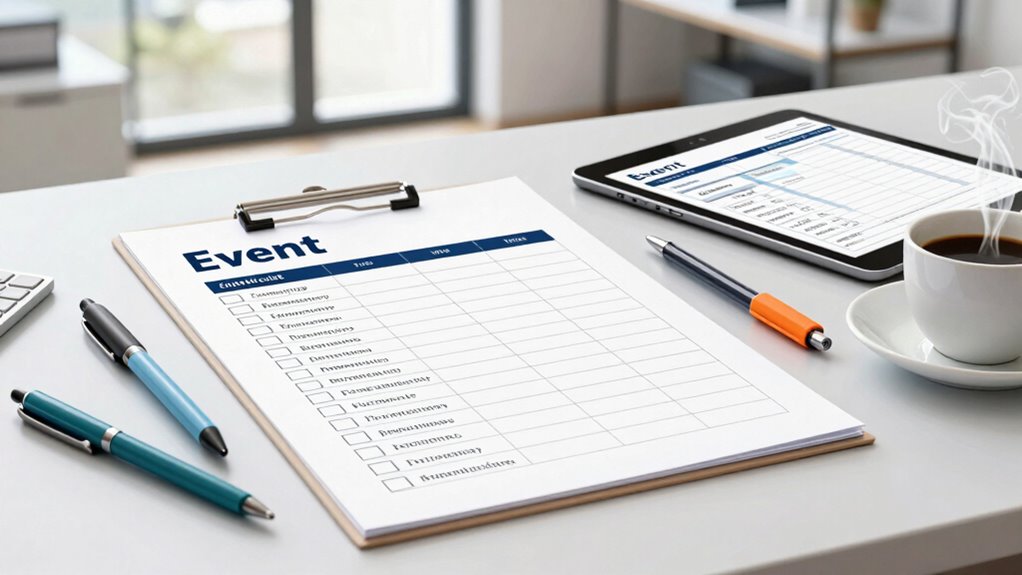customized prioritized event checklists